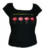 Camiseta amapolas chica (Cuello redondo Talla XL)